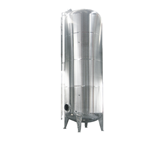 Single-layer vertical storage tank