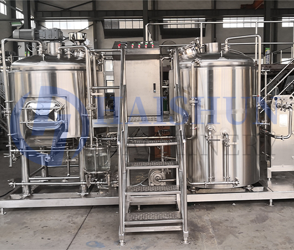 600L 2-vessels Brewhouse with gas heating