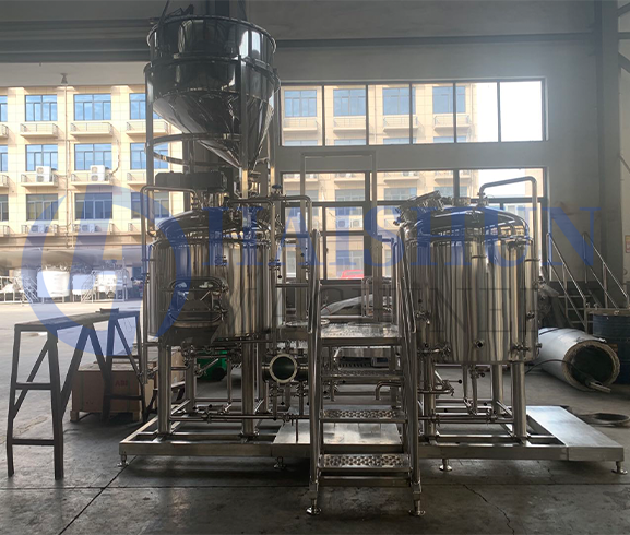 5BBL Steam heating brewhouse with hopper