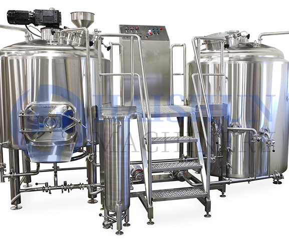 10BBL gas burner brewhouse and system