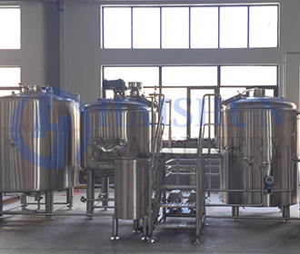 10BBL gas burner brewhouse and system