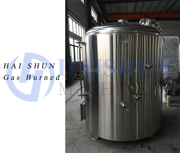 10BBL gas burner brewhouse and system