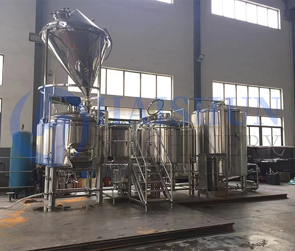2400L Steam heating brewhouse with hopper