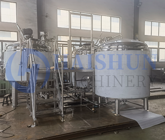 1800L 3 vessels brewhouse MT/LT+BK+WT