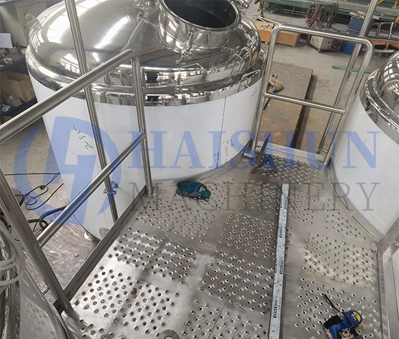 15BBL 3 vessels brewhouse MT/LT+BK+WT