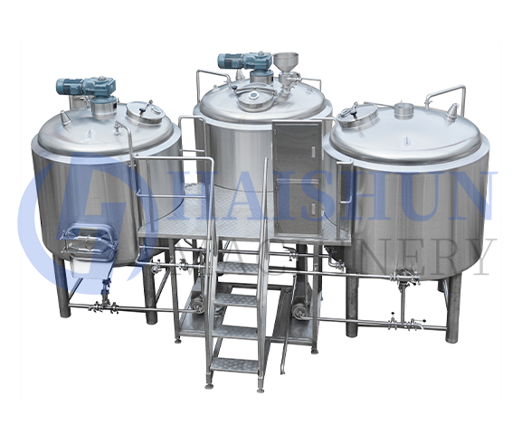 15BBL 3 vessels brewhouse MT/LT+BK+WT