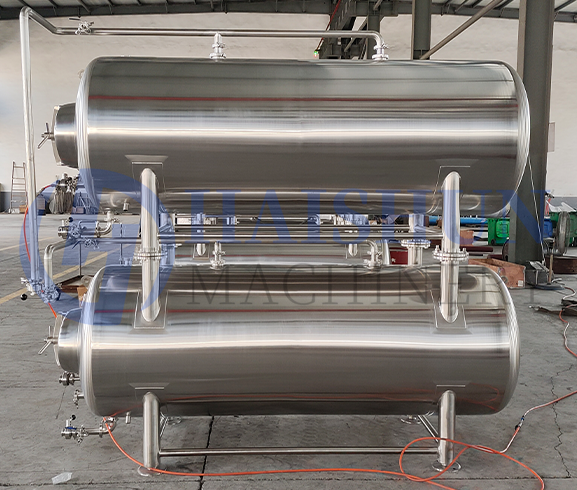 Horizontal brite tanks