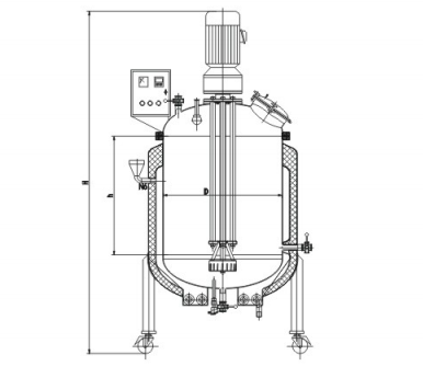 Customized size SS Homogenizer Tank for Viscosity Liquid