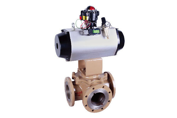 Q320 three-way 0-type ball valve